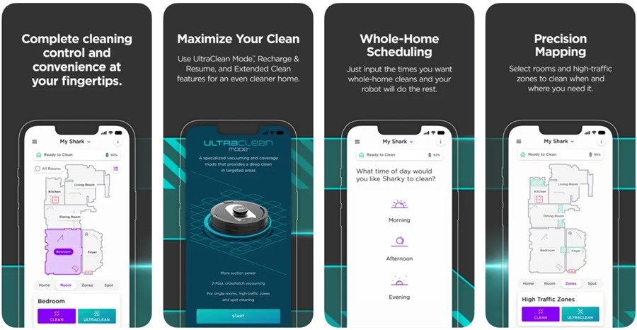 Shark Matrix Plus 2v1 ovládání pomocí aplikace