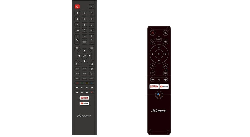 2 ovladače televizoru Strong SRT 43FC5433