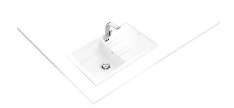 Teka STONE 50 B-TG 1B 1D WH rozměry dřezu