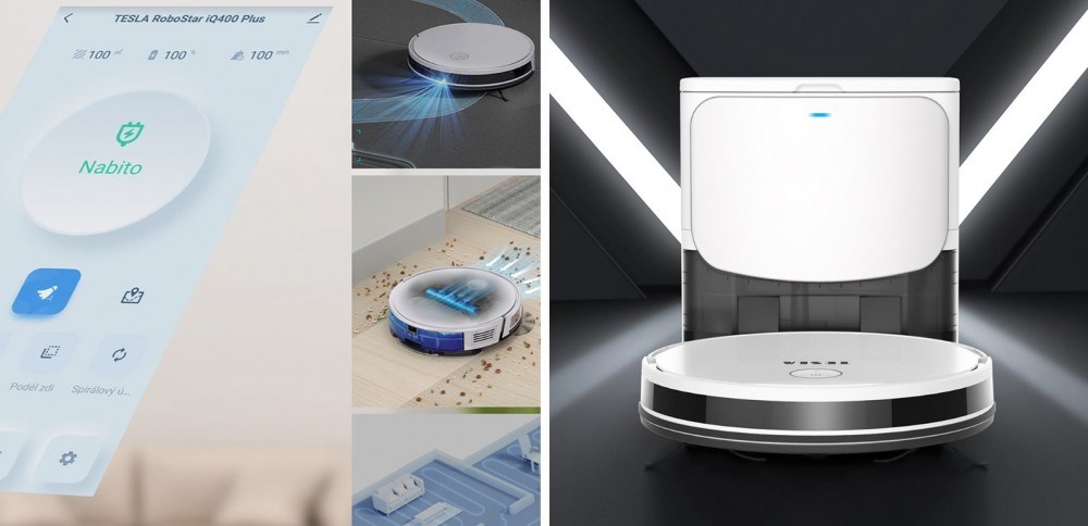 Tesla RoboStar iQ400 Plus mobilní aplikace