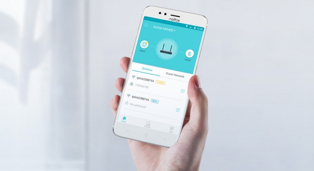 TP-Link Archer MR400 aplikace Tether