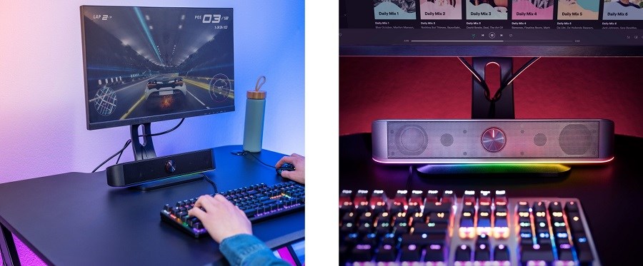 Trust GXT 619 Thorne RGB Illuminated Soundbar výkon