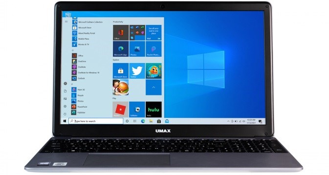 Umax VisionBook 15WU hmotnost jen 1,5 kg