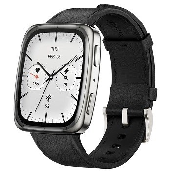 Amazfit Active 2 Black (Square) Kožený pásek