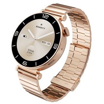 Garett ROSE Gold Solid Steel Ocelový řemínek