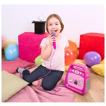 GoGEN Bob a Bobek KARAOKE růžový Mikrofon