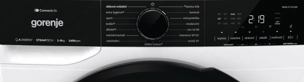 Gorenje W2PNA94AW/CZ JoggerDial ovladač