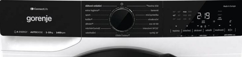 Gorenje WAP104A3DWI ConnectLife aplikace