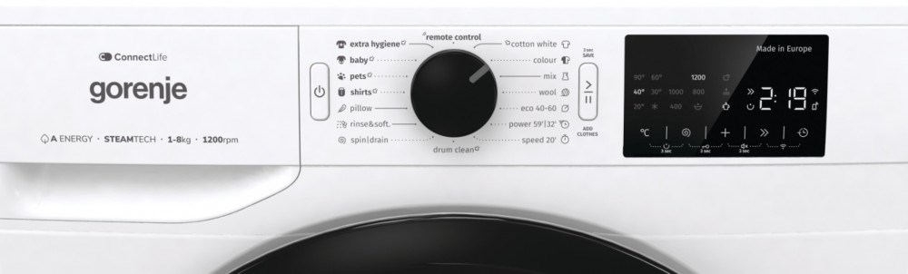 Gorenje WPNEI82A1SWIFI ConnectLife aplikace