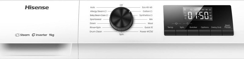 Hisense WF1Q9041BW Displej
