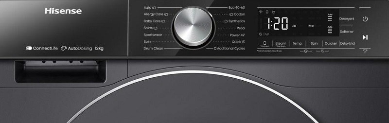 Hisense WF5S1245BB ConnectLife mobilní aplikace