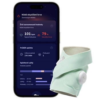 Owlet Dream Sock - Original Mint Náhradní ponožky