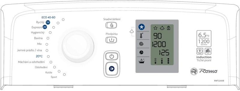Romo RWT2265B LCD displej