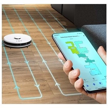 Tesla Smart Robot Vacuum Laser Mobilní aplikace TESLA Smart