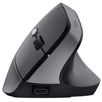 Trust Bayo II Ergonomic Wireless Mouse Black Vertikální design