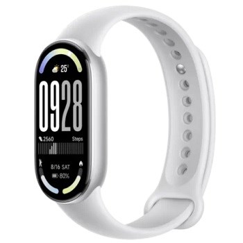 Xiaomi Smart Band 10 Glacier Silver AMOLED displej