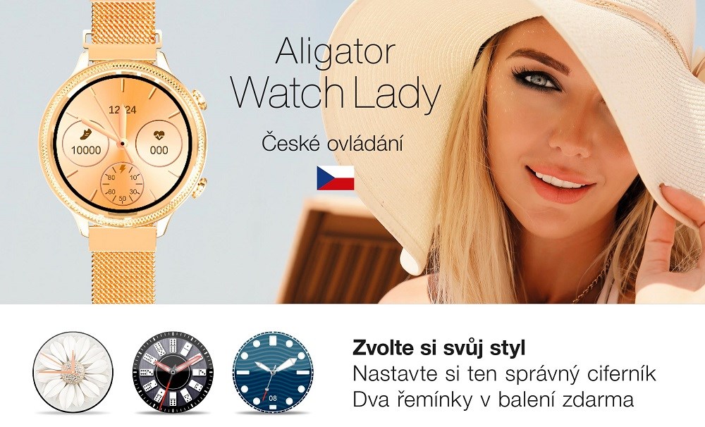 Aligator Watch Lady elegantní hodinky
