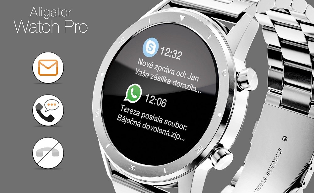 Aligator Watch Pro notifikace