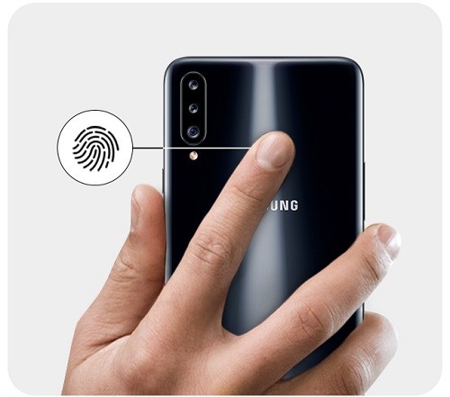 Samsung Galaxy A20s čtečka otisků prstů