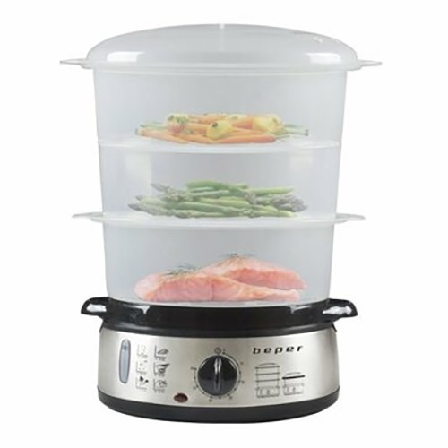 BEPER BC250 parní vařič nerezový 9l, 800W Vlastnosti