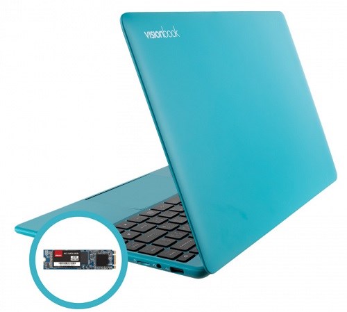 Umax VisionBook 14WRx rozšiřující slot na SSD