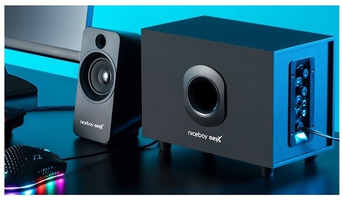 Niceboy ORYX VOX 2.1 MAXX BASS USB napájení
