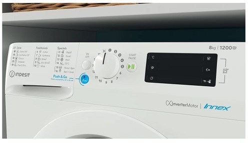 Indesit BWE 81285X W EE N digitální displej