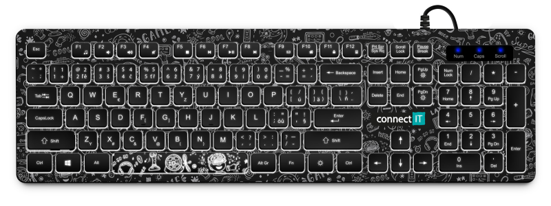 Connect IT CKB-3510-DD multimediální klávesy