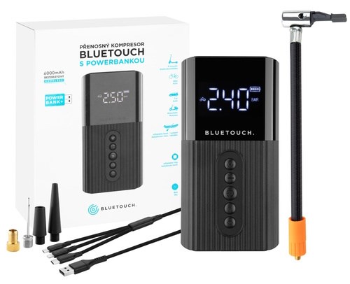 Bluetouch kompresorem s powerbankou 6000 mAh