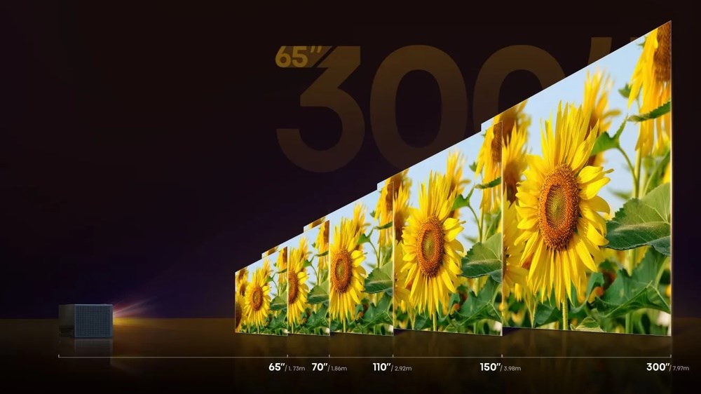Hisense C1 Laser velkost projekce až 300"