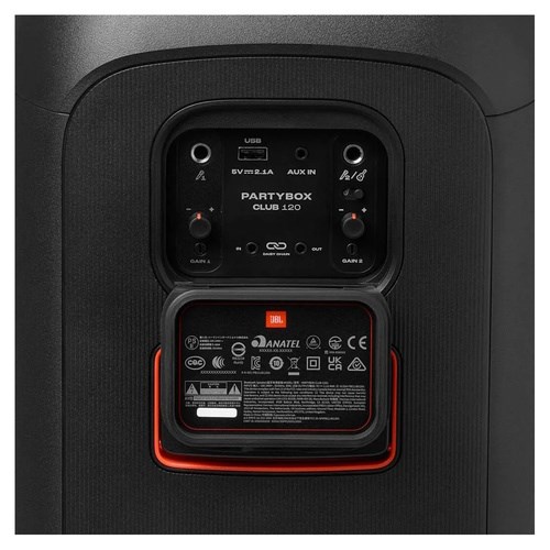 JBL Partybox Club 120 vstup na mikrofon a kytaru