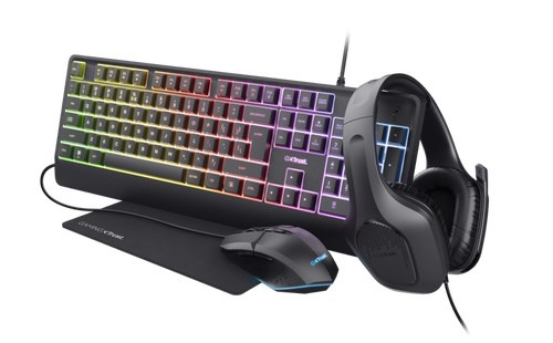 Trust GXT 792 klávesnice + myš + sluchátka + podložka
