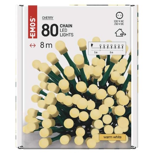 Emos D5AW02 LED cherry kuličky, 8m