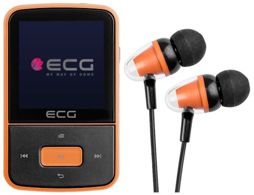 ECG PMP 30 8GB sluchátka v balení