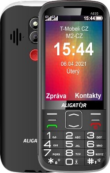 Aligator A835 Senior Black tlačítková klávesnice