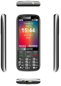 Aligator A835 Senior Black budík