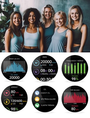 Aligator Watch Lady X stříbrné baterie 220 mAh