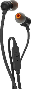 JBL Tune110 black plochý kabel