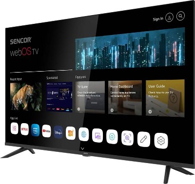 Sencor SLE 43FS801TCSB SMART TV chytré funkce