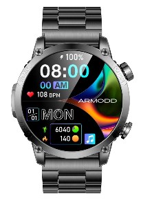 Armodd Silentwatch 7 Pro GPS černá s kovovým řemínkem GPS modul