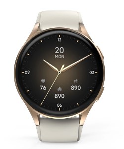 Hama 8900, smart hodinky, béžové/zlaté dlouhá výdrž baterie