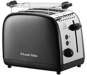 Russell Hobbs 26550-56/RH Colours Plus 2S Toaster Black dva dlouhé otvory