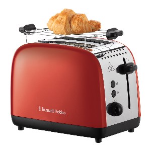 Russell Hobbs 26554-56/RH Colours Plus 2S Toaster Red dva dlouhé otvory