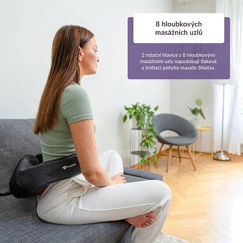 TrueLife RelaxBack B6 Charge funkce vyhřívání