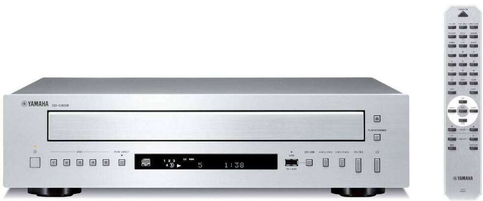 Yamaha CD-C603 silver dálkové ovládání