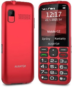 Aligator A930 GPS Senior Red dlouhá výdrž
