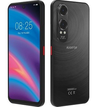 Aligator S8000 Duo 128GB Black 5000mAh baterie