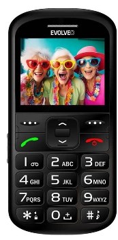 Evolveo EasyPhone XS Black velká tlačítka