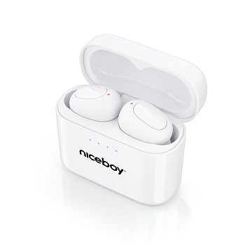 Niceboy Podsie 4 White podpora hlasových asistentů