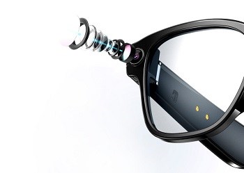 ALI Smart Glasses, černé ASG003 8Mpx fotoaparát
